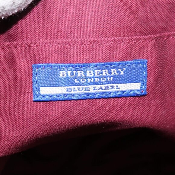 BURBERRY Nova Check Blue Label Shoulder Bag Canvas Beige - Picture 12 of 15